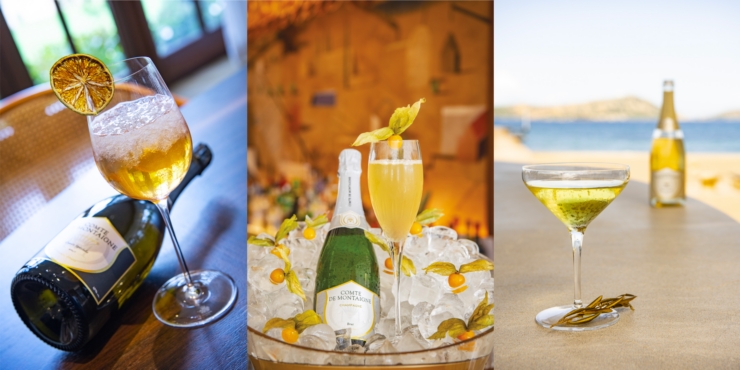 0.Cocktail a base Champagne di Comte di Montaigne