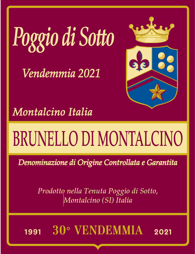 0.Etichetta Brunello Poggio di Sotto