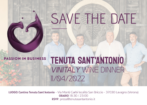 0.VINITALY 2022 SAVE THE DATE Tenuta SantAntonio